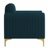 Veniza Velvet 1 Seater Sofa In T Blue Colour