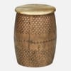 Regalia Decorative Handcrafted Metal Side Table in Copper Finish