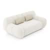 Cannoli 2 seater Fabric Sofa in Pearl Cloud