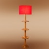 Devansh Shelf Wooden Floor Lamp