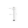Brynn Black Cotton Shade Floor Lamp