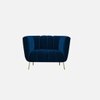 Grace Fabric Sofa (Navy Blue)
