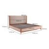Kingsley Fabric King  Size Bed With Hydraulic Storage (Textured Beige Colour)