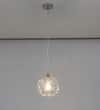 SAVANNAH Modern Single Light Stainless Steel Glass Pendant