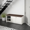Optima Shoe Rack in Frosty White Finish