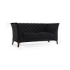 Weston 2 Seater Half Leather Sofa in Licorice Colour