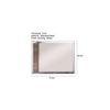 Vintage Nickel Stainless Wall Mirror