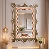 Kalamkari Handpainted Wall Mirror