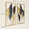 W-Haya Abstract Metal Wall Decor in Multicolor Set of 2