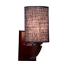 Devansh Solid Wood Electric Wall Light in Blue Colour with Blue Shade Count of 1 Light