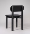 Sita Solid Wood Dining Chair In Black Finish