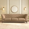 Weston 3 Seater Premium Italian Leather Sofa In Ecru