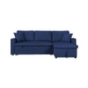 Doozy 3 Sofa cum Bed with Storage in Navy Blue Colour