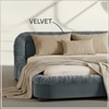 Casa Haven Relax King Size Bed in velvet With Engineered Hardwood Frame & Hydraulic Storage
