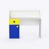 Elementary Study Table In Yellow & White Colour