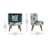 Easy Lounge Chair with Cushion in Green Color
