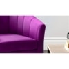 Accentrin Solid Wood Accent Chair in Purple Colour