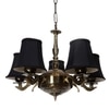 Devansh Gold Wall Mounted Lamp With Black Cotton Shade