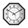 Measured Moments Octagon Wall Clock with Typographic Dial