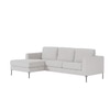 Modernelegance Wood Right Aligned 3-Seater With Upholstery Non Storage Sofa In Grey Colour