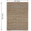 Diamond Weave Jute Rectangle Carpets Hand Tufted in Beige Colour