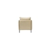 Lucas Solid Wood Accent Chair in Beige Colour
