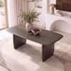 Zen Rectangular Solid Wood 6 Seater Dining Table In Danish Walnut Finish
