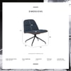Scandinavian Crown Lounge Chair Blue Matte Finish