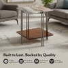 Paloma Marble Side Table in Jupiter Red Spanish Ceramic Finish