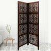Florella Solid Wood 4 Panel Room Divider