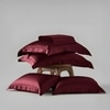 Stoa Paris Super King Size Bedsheet with 4 Pillow Covers  Size Velvet Wine