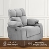 Helios One Seater Motorised Recliner with Cup Holder in Grey Colour