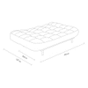 Bonnes 3 Seater Fold Out Sofa cum Bed  in Cream Colour