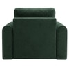Alfon 1 Seater Velvet Pull Out Sofa Cum Bed with Storage In Green