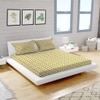 High Quality Cotton mix Double bed Fitted Bedsheets 198 cmsx 182 cms ( Pillows 46 x 49 cms)