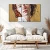 The Castle Decor Woman Abstract Wall Painting Wooden Framed Digital Painting 27x48 Inch (Style 5)
