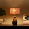 Devansh Bamboo Table Lamp With Wood Base -(7X13 Inches)-1