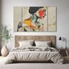 The Castle Decor Women Abstract Wall Painting Wooden Framed Digital Painting 27x48 Inch (Style 6)