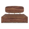 Nimbus Solid Wood King Size Drawer Storage Bed In Teak Finish