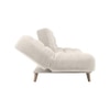 Bonnes 3 Seater Fold Out Sofa cum Bed  in Cream Colour