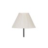 Carmela Black Cotton Shade Floor Lamp