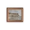 Artistry Beige Blue Antique Rustic Muted Landscapewall Canvas Wall Prints Set of 1 Multicolor Matte