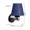Devansh Metal Electric Wall Light in Blue Colour with Blue Shade Count of 1 Light