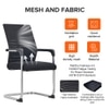 Kepler Brooks Yuvo Visitor Chair in Black Colour