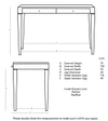 Tbuddy Solid Wood Study Table in Dark Brown Finish