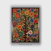 Madhubani Canvas Wall Prints Canvas Wall Prints Set of 1 Multicolor Matte