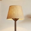 Troika Beige Jute Floor Lamp with Beige Jute Base