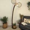 Alice Beige Jute Floor Lamp with Beige Jute Base