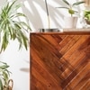 Loga Solid Wood Sideboard in Honey & Gold Finish