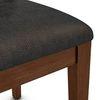 Cabalo Solid Wood Dining Chair Set Of 2 In Dark Walnut Finish